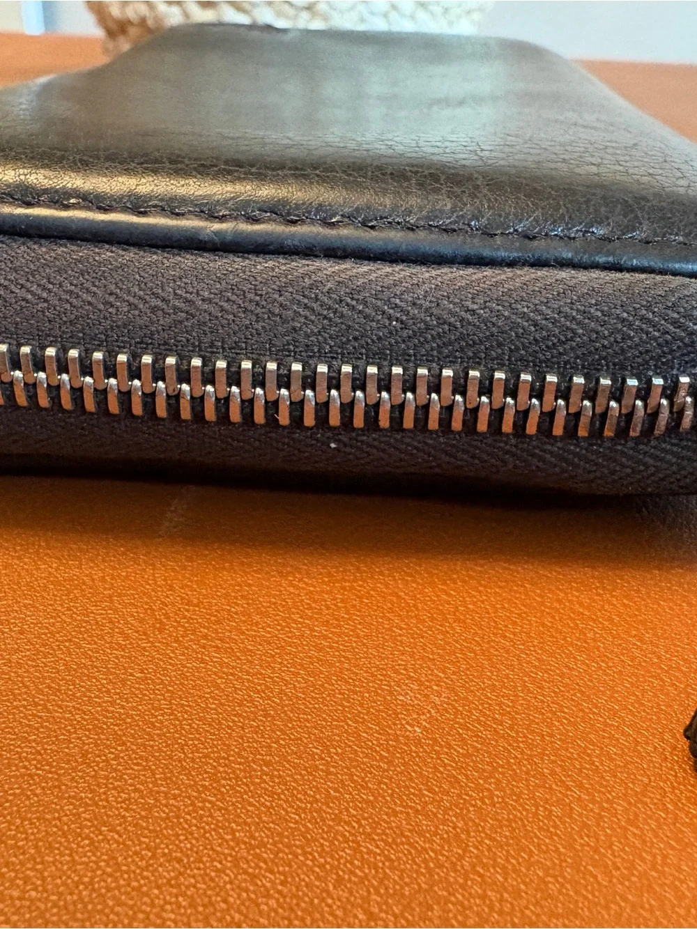 Gucci Dark Brown Leather Zip-Around Wallet
